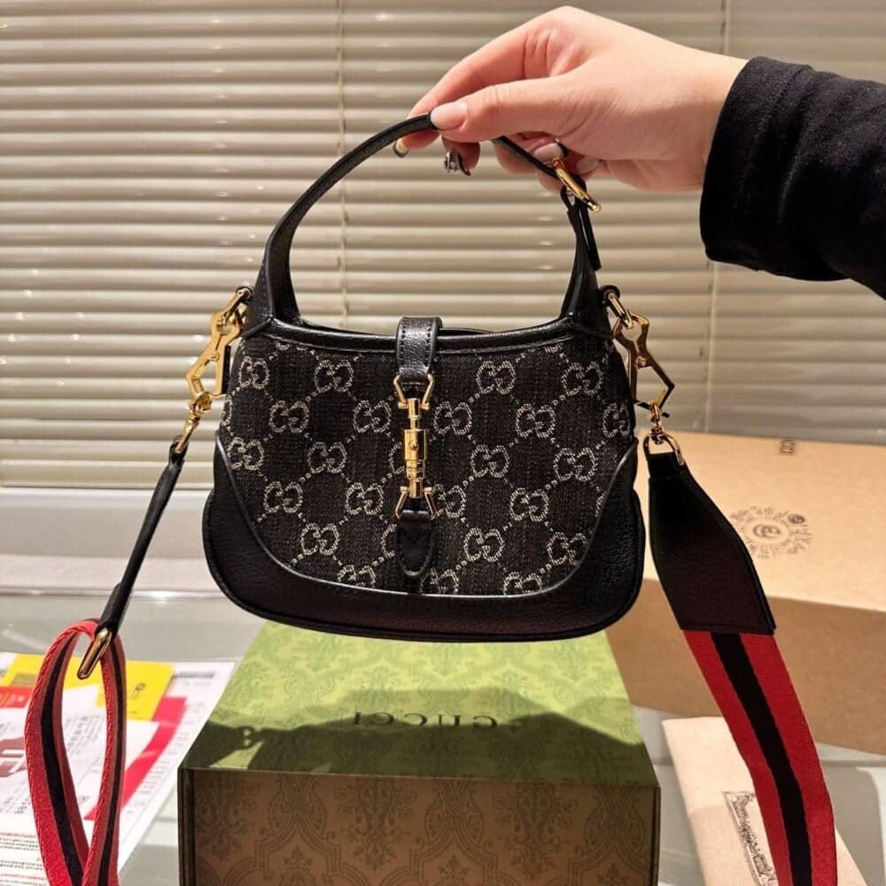 Gucci Jackie 1961 cloth crossbody bag
