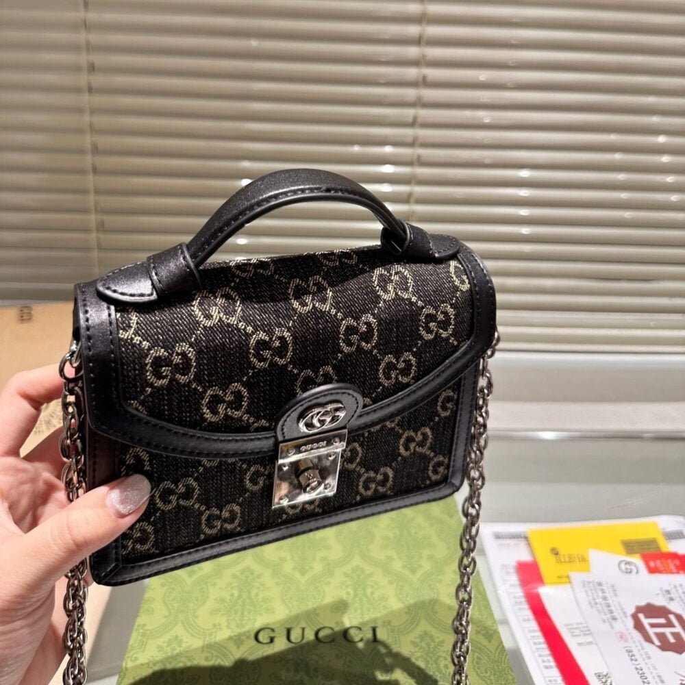Gucci Ophidia GG denim tote bag